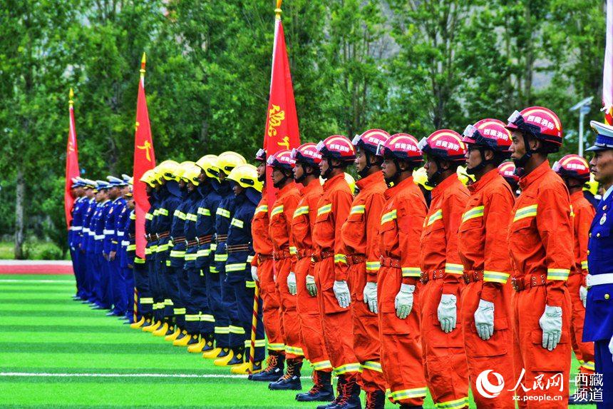 誓師大會現場。人民網 李海霞 攝