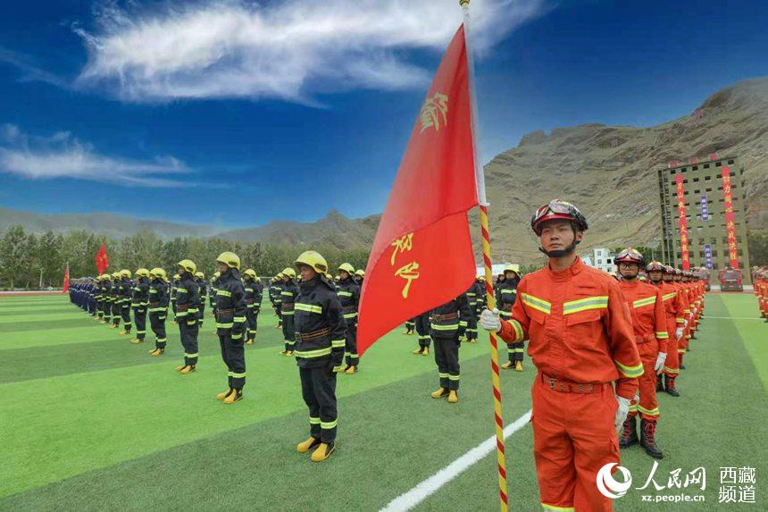 誓師大會現場。 人民網 李海霞 攝